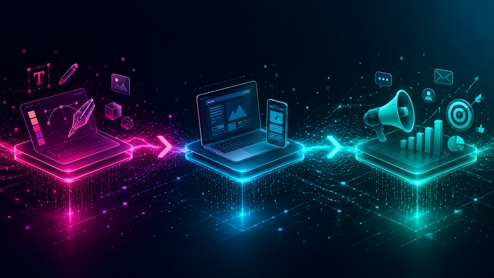 Concoct services — branding, web development, and digital marketing